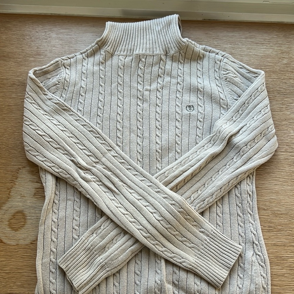 Beige Turtle Neck